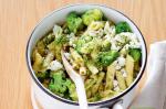 American Penne With Broccoli Fetta And Rocket Almond Pesto Recipe Dinner