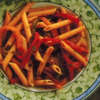 Canadian Penne With Roasted Peppers Dinner