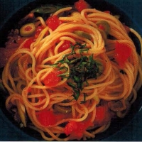 Italian Spaghetti Mediterranean Dinner