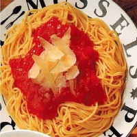 Canadian Spaghetti With Tomato Sauce Dinner