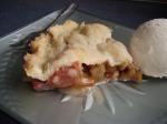 American Deep Dish Rhubarb Pie Dinner