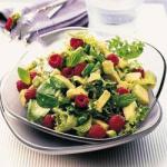 Australian Salad with Avocado and Raspberries Dessert