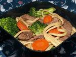 American Asian Beef Noodle Bowl kraft Appetizer