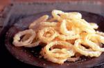 American Beerbattered Onion Rings Recipe Appetizer