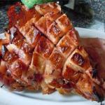 American White Ham with Topping to Honey BBQ Grill