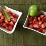 Thai Strawberries in Syrup Dessert