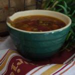 Italian Minestrone Soup of Vegetables to the Pancetta Appetizer