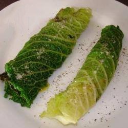 Australian Fried Foie Gras in Its Cabbage Leaf Appetizer