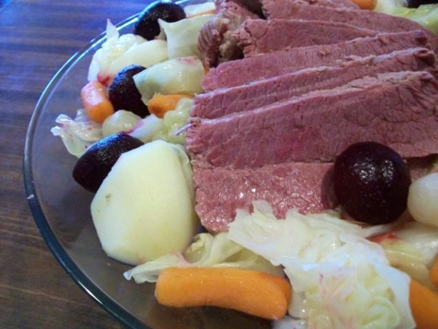 Australian Ultimate Corned Beef Brisket With Root Vegetables Appetizer