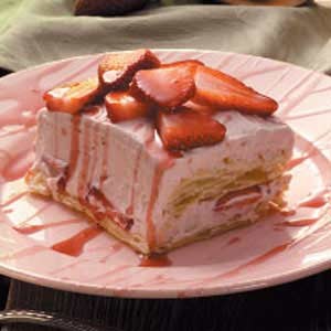 American Strawberry Puff Pastry Dessert Dessert