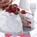 American Strawberry Poke Cake 1 Dessert