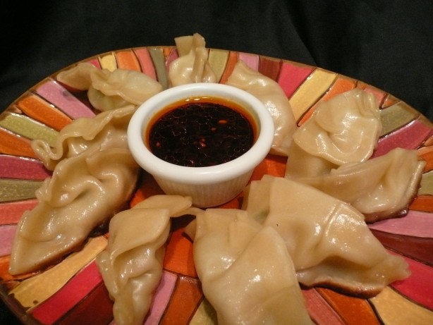 Australian Pot Stickers With Spicy Dipping Sauce Appetizer