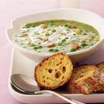 American Spicy Pea Soup with Ham Appetizer