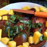 Australian Tomato Salad and Mango Appetizer