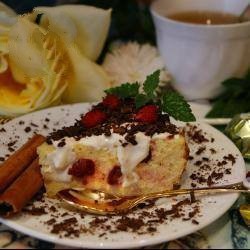 Canadian Cheesecake with Cherries and Rice Dessert