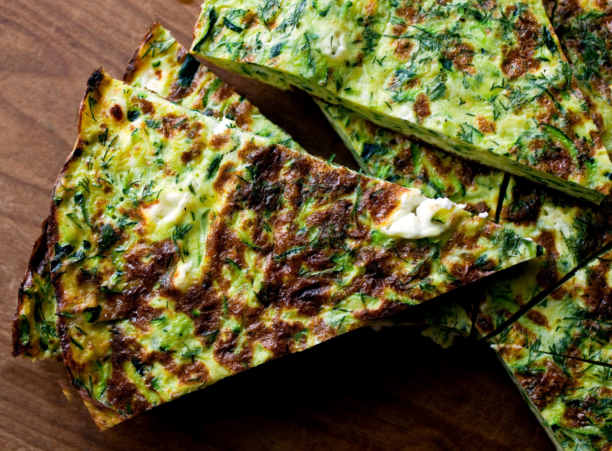 Canadian Frittata With Grated Zucchini Goat Cheese and Dill Recipe Appetizer