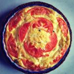 Canadian Crustless Tomato and Basil Quiche low Carb Appetizer