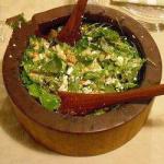 Arabic Salad of Pita Bread to the Cucumber Feta Cheese and Mint Appetizer