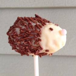 American Hedgehog Cake Pops Dessert