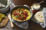 Molten Cheese With Fireroasted Chillies And Mexican Chorizo Recipe recipe