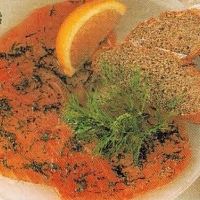 American Smoked Salmon In Dill Dressing Appetizer