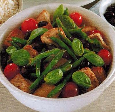 Singaporean Stir-fry Fresh Tuna And Green Bean Appetizer