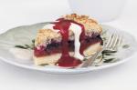 American Crumble Cake With Berries Recipe Dessert