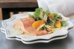 American Ocean Trout With Orange And Fennel Salad lowfat Recipe Dinner