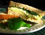 American Egg Salad Sandwich With Avocado and Watercress Appetizer