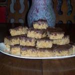 Canadian Krispy Bars with Chocolate-peanut Butter Frosting Dessert