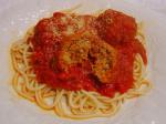 Australian Spaghetti and Spicy Roasted Pepper Meatballs Dinner