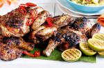Caribbean Barbecued Jerk Chicken With Pineapple and Ginger Chutney Recipe BBQ Grill