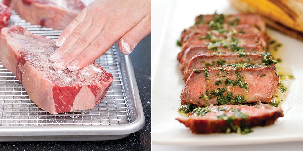 Australian Grilled Argentine Steaks With Chimichurri Sauce Appetizer