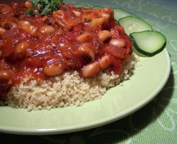 Australian Very Healthy Smoked Mackerel With Tomato and Mixed Beans Dinner