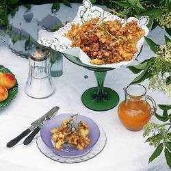 American Elderberry in Beer Batter Dessert