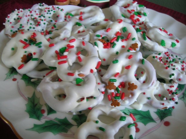 American White Chocolate Pretzels 2 Dessert