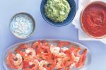 Australian Prawns With Three Dipping Sauces Recipe Appetizer