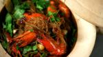 Chinese Prawns Roasted with Vermicelli Noodles gung Op Wun Sen Appetizer