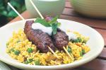 American Beef Kebabs With Yoghurt And Mint Recipe BBQ Grill