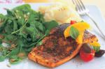 American Blackened Salmon With Garlic Crushed Potatoes Recipe Appetizer