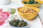 American Marinated Olives Spiced Almonds and Caperberries Recipe Appetizer