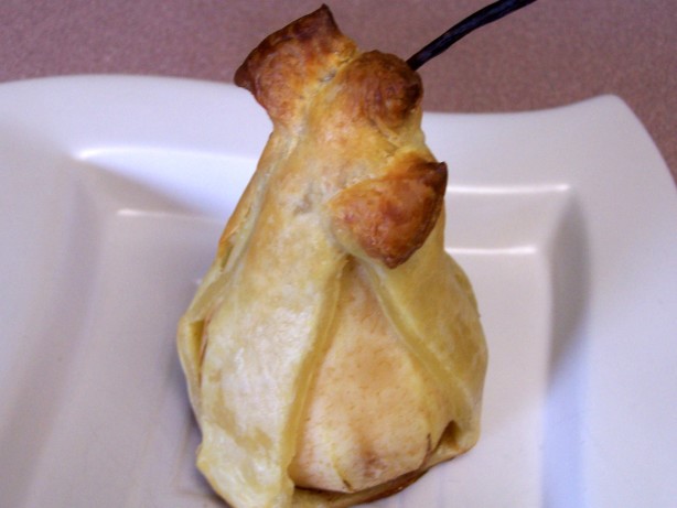 American Ouzo Spiced Pears Wrapped in Puff Pastry Dessert