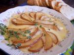 American Brie With Roasted Pear and Thyme BBQ Grill