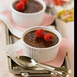 Australian Chocolate Cream Brulee Dessert