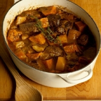 Slovakian Lamb Stew With Root Vegetables Dinner