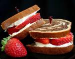 American Strawberry Cream Cheese Sandwich Appetizer
