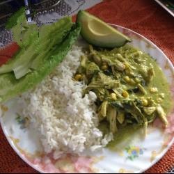 Chilean Chicken in Sauce of Chile Poblano Appetizer