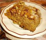 American Fresh Apple Cake With Nut Topping Dessert