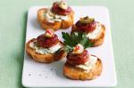 Canadian Chorizo And Blue Cheese Toasts Recipe Appetizer