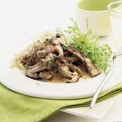 British Stroganoff with Liver Appetizer